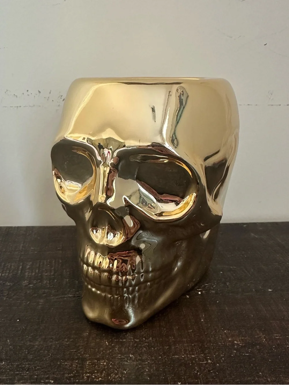 Bath & Body Works Gold Skull Foaming Hand Soap Holder